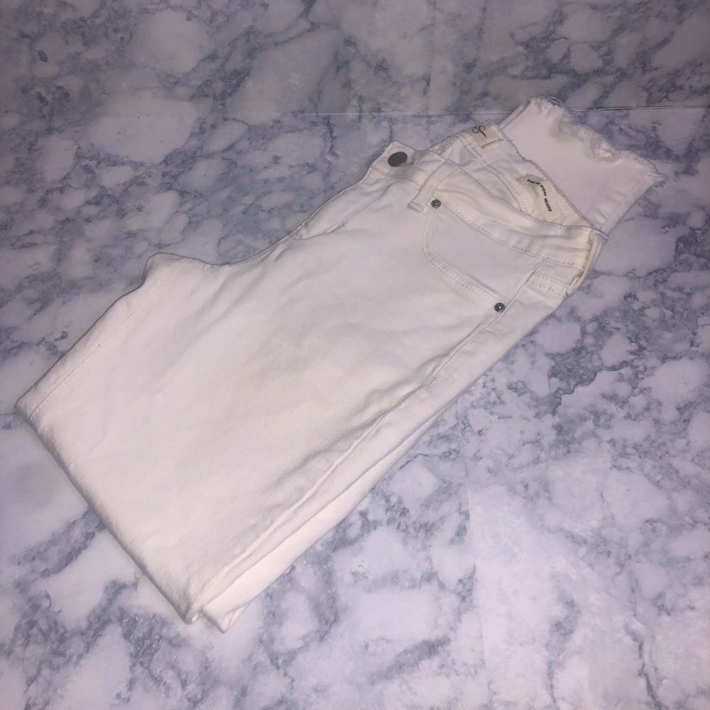 Jessica Simpson White Ripped Jeans